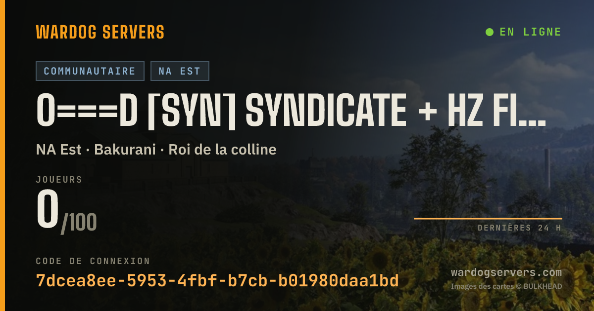 Bannière d’état en direct de 0===D [SYN] SYNDICATE + HZ FIGHTING 1000x Cash | Sponsored by Ra