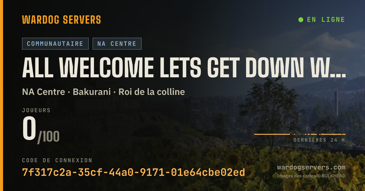 Bannière d’état en direct de All Welcome Lets get down with NO Cheaters.