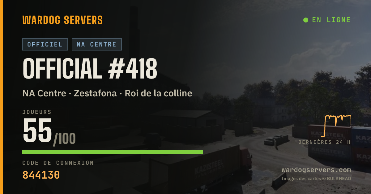 Bannière d’état en direct de Official #418