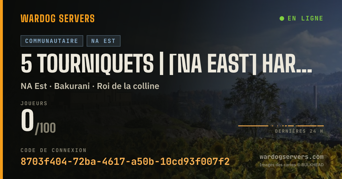 Bannière d’état en direct de 5 Tourniquets | [NA EAST] Hardcore Infantry