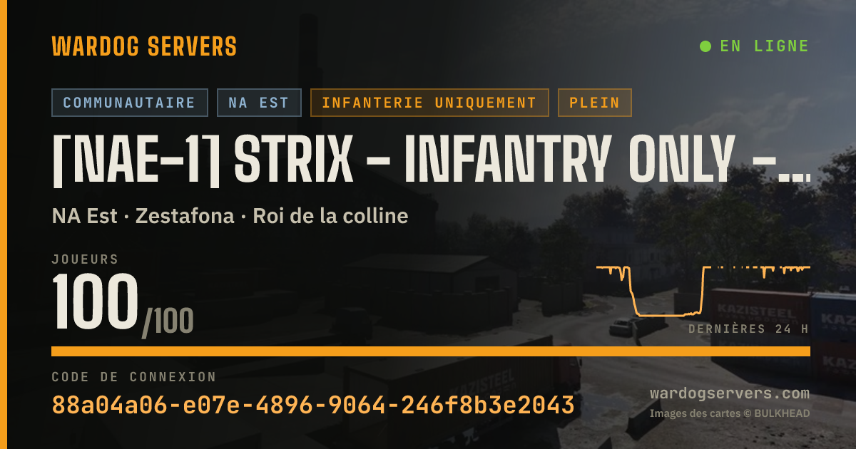 Bannière d’état en direct de [NAE-1] Strix - Infantry Only - discord.gg/strixgg