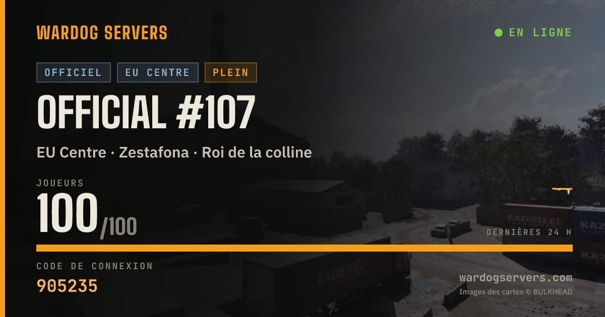 Bannière d’état en direct de Official #107