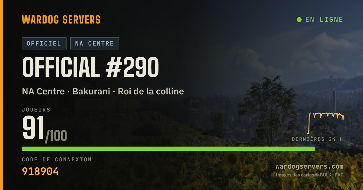 Bannière d’état en direct de Official #290