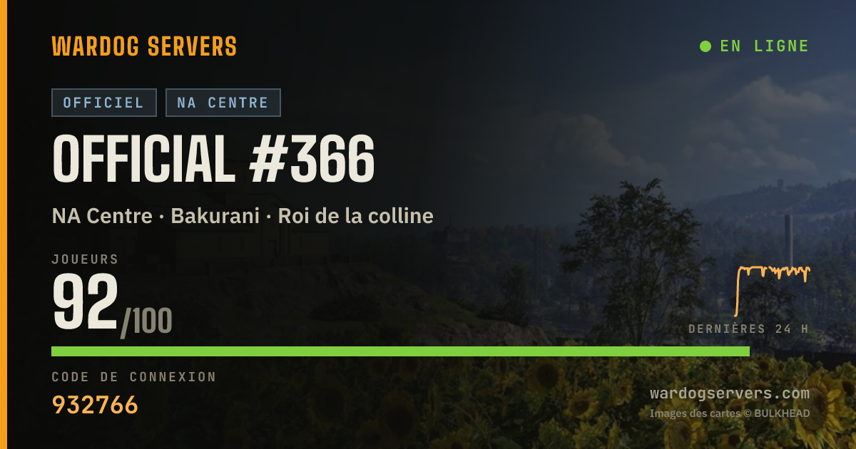 Bannière d’état en direct de Official #366