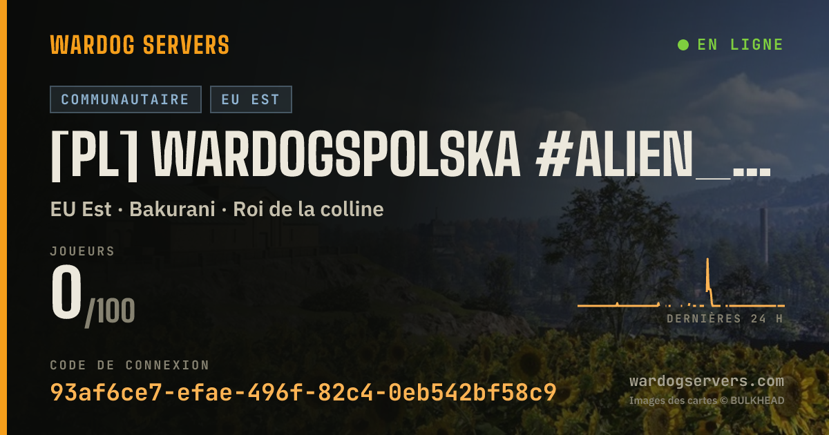 Bannière d’état en direct de [PL] WardogsPolska #ALIEN_pl_ | Aktywni Admini