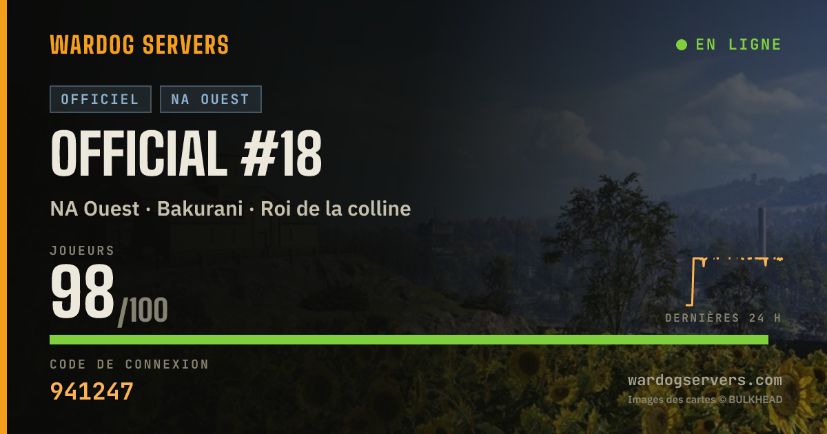 Bannière d’état en direct de Official #18