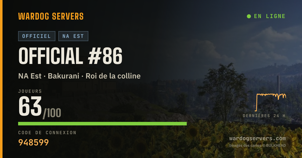 Bannière d’état en direct de Official #86