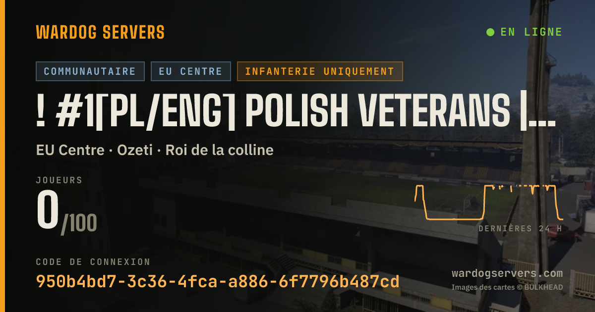 Bannière d’état en direct de ! #1[PL/ENG] Polish Veterans | 50 vs 50 | VIP for seeding