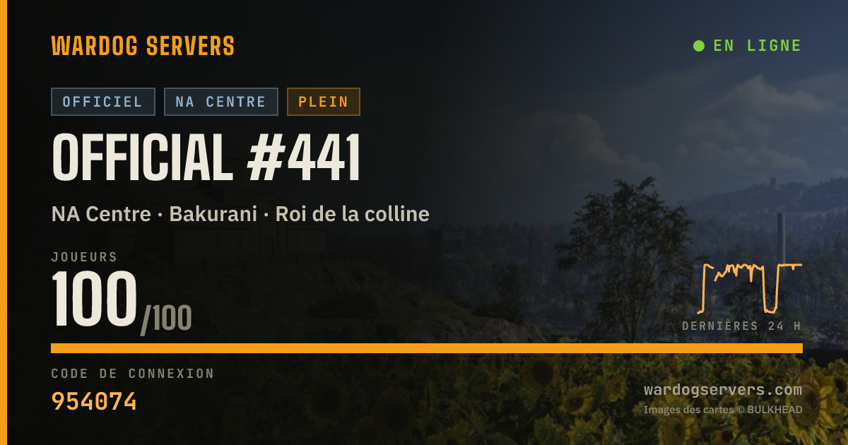 Bannière d’état en direct de Official #441