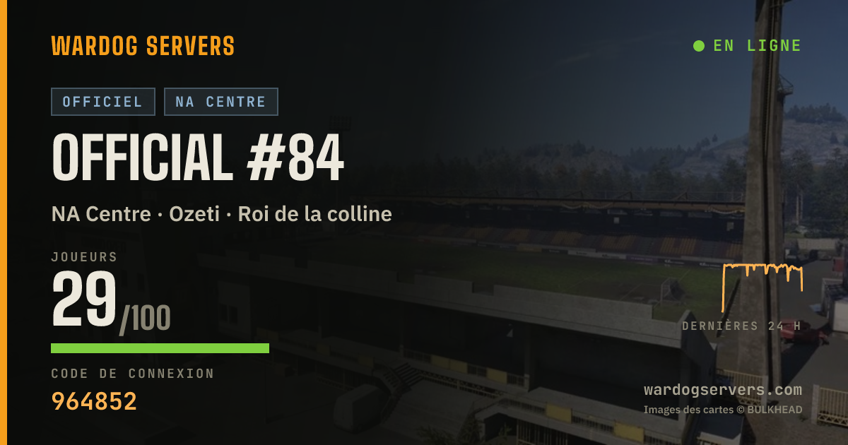 Bannière d’état en direct de Official #84