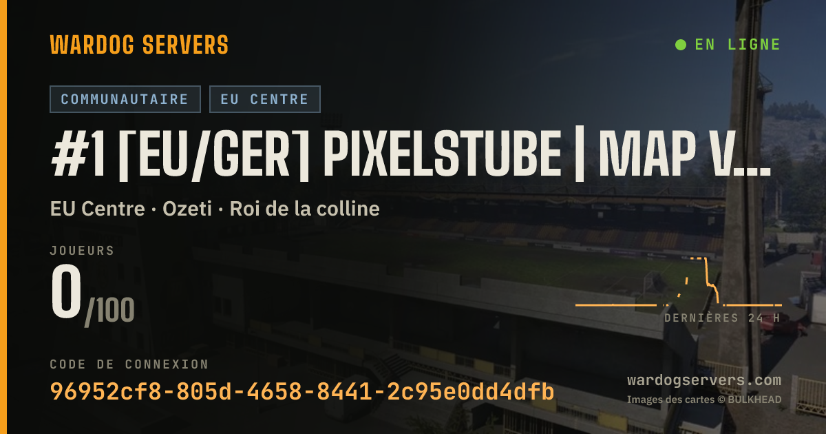 Bannière d’état en direct de #1 [EU/GER] PIXELSTUBE | MAP VOTING | DC
