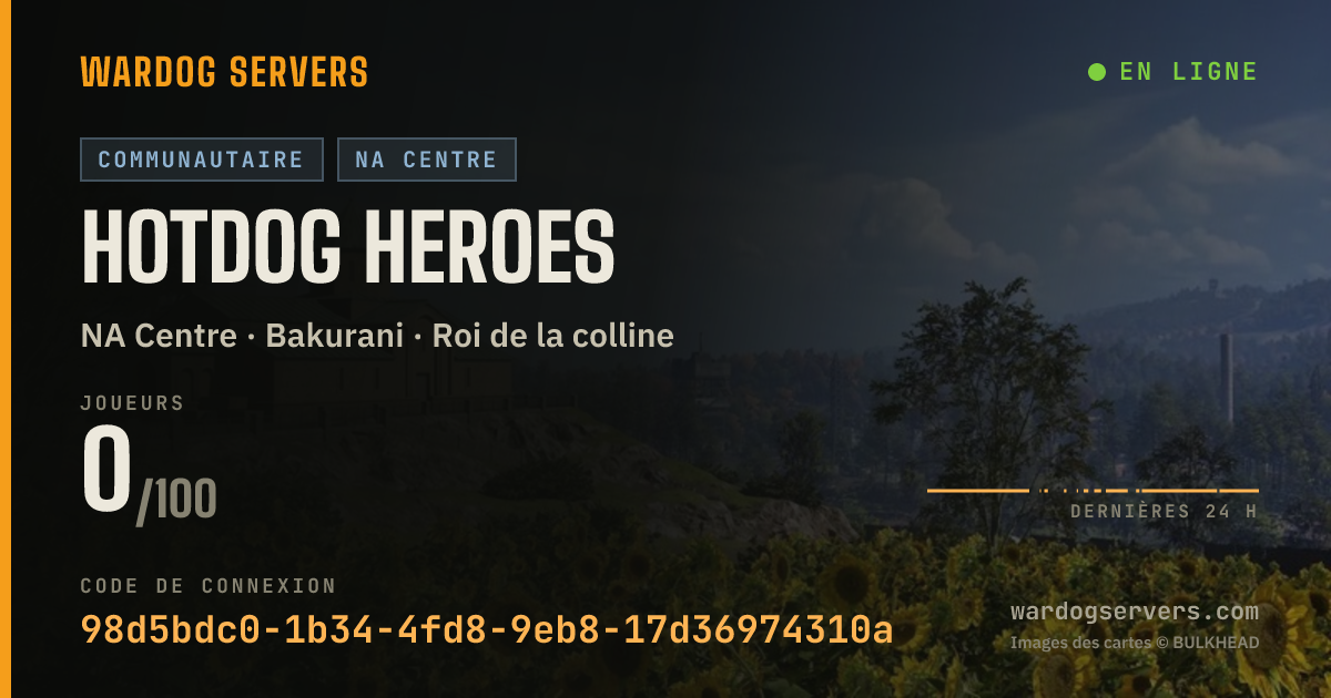 Bannière d’état en direct de Hotdog Heroes
