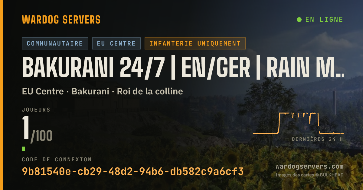 Bannière d’état en direct de BAKURANI 24/7 | EN/GER | RAIN MODE | BAKURANI HUB