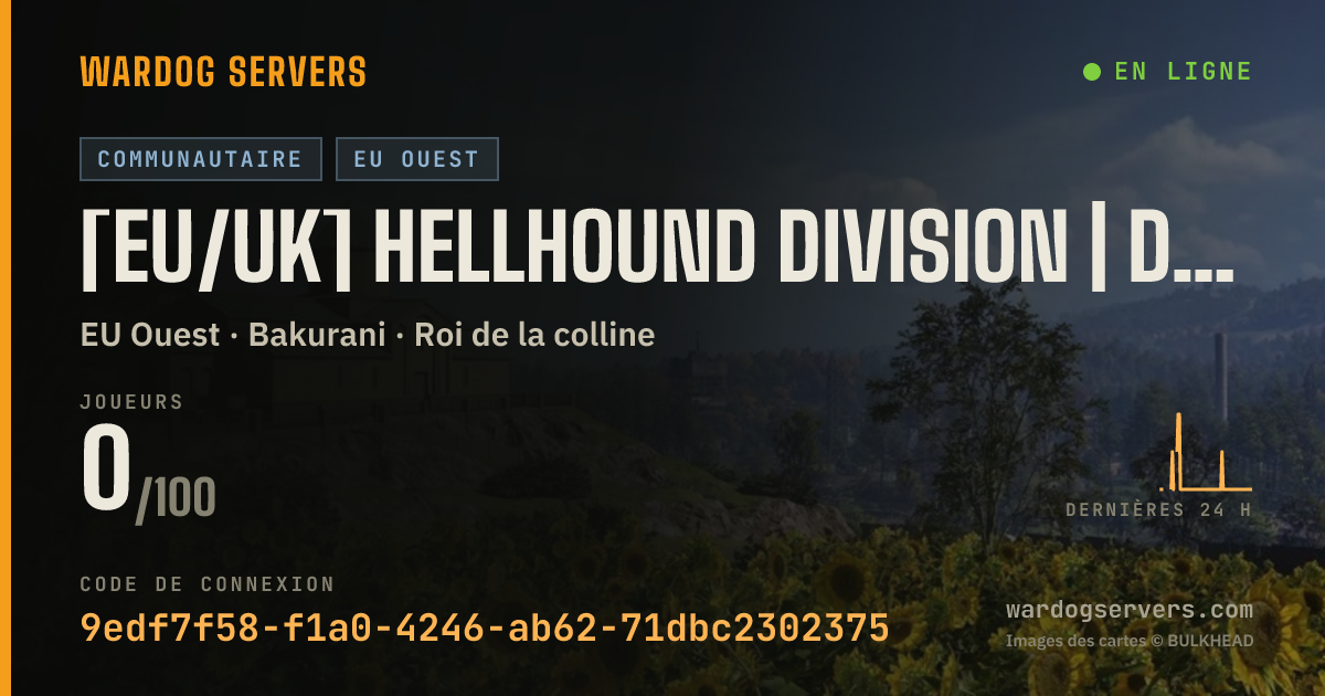 Bannière d’état en direct de [EU/UK] Hellhound Division | Discord.gg/R4AtyDc2eu