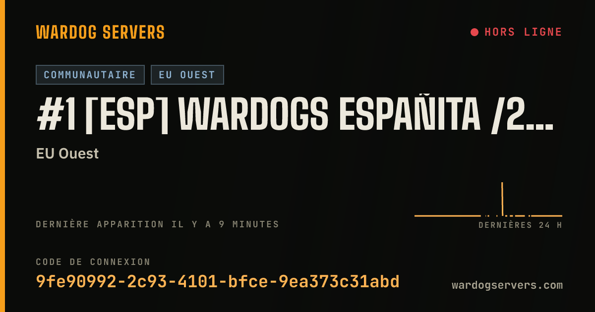 Bannière d’état en direct de #1 [ESP] Wardogs Españita /20 seed/ - www.comunidadhll.es