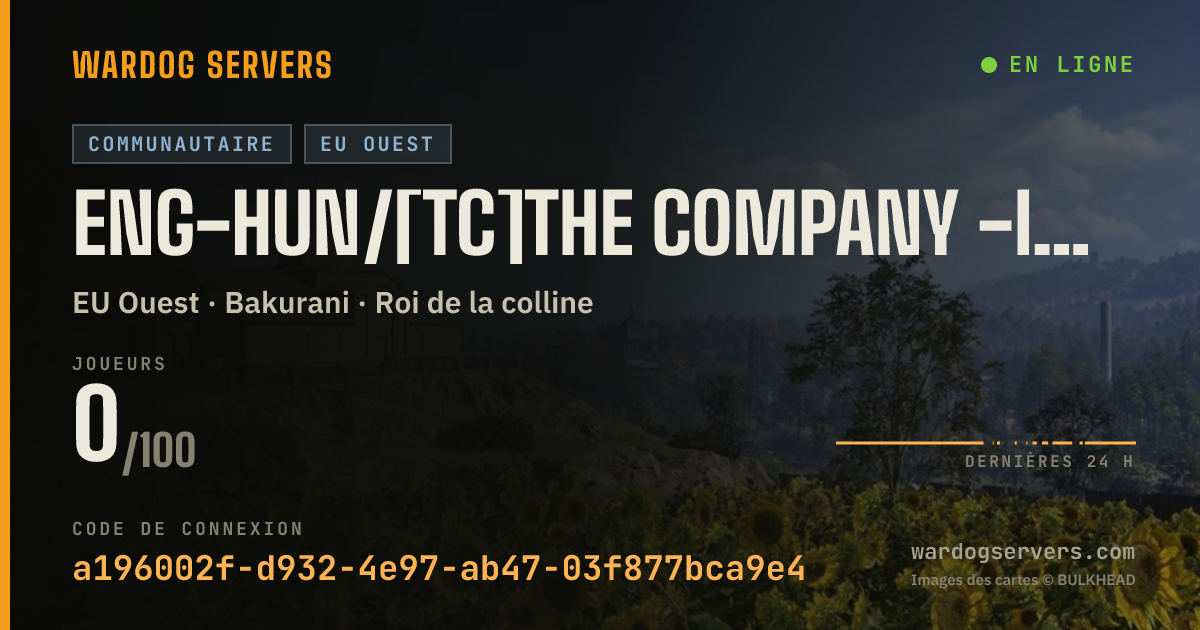 Bannière d’état en direct de ENG-HUN/[TC]THE COMPANY -Inf+vanilla-jointhecompany.net
