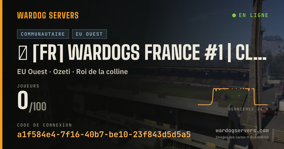 Bannière d’état en direct de ⁂ [FR] WARDOGS FRANCE #1 | CLASSIQUE [WDFR]