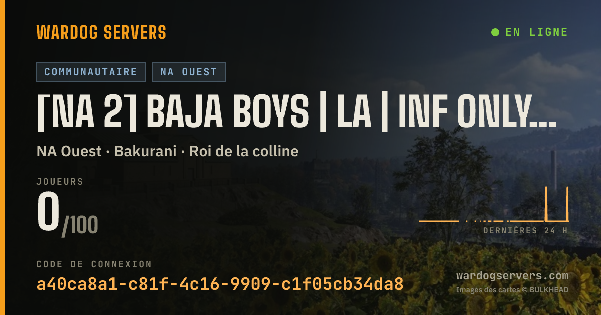 Bannière d’état en direct de [NA 2] Baja Boys | LA | Inf Only No MGL 40 +40% $$$$ | discord.g