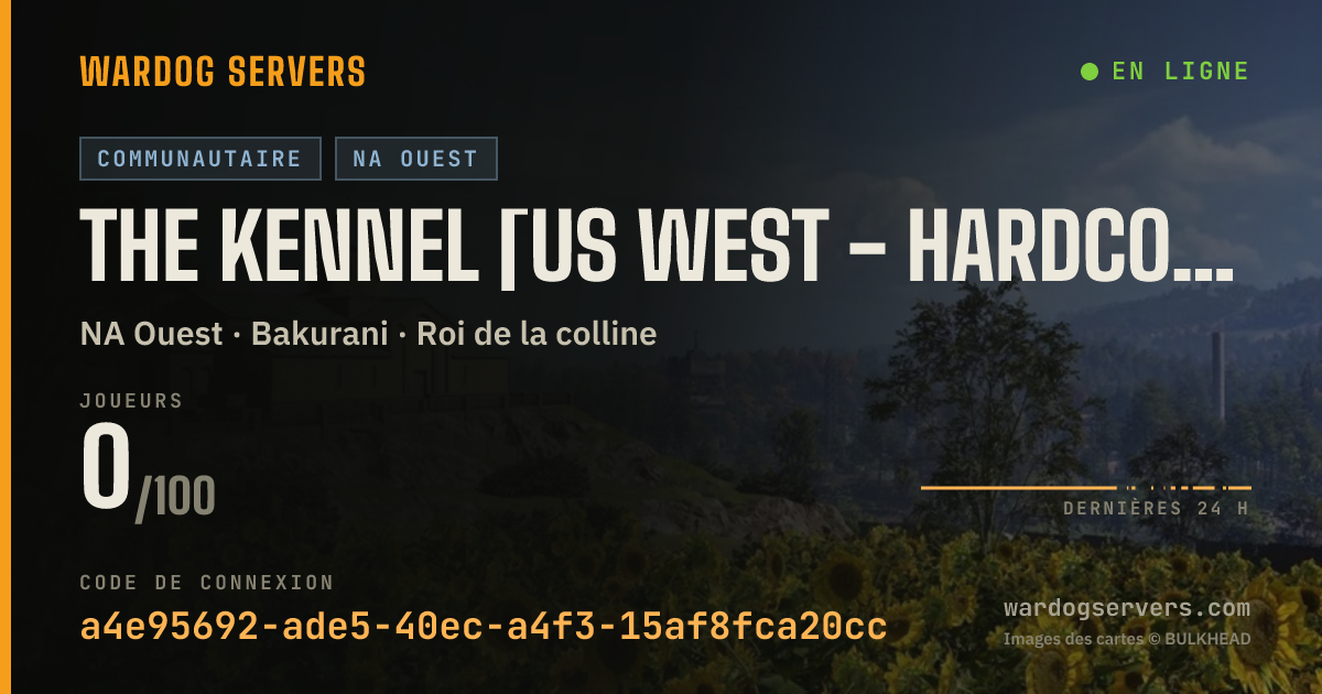 Bannière d’état en direct de The Kennel [US WEST - Hardcore - 24s Tickrate] - RNG Gaming