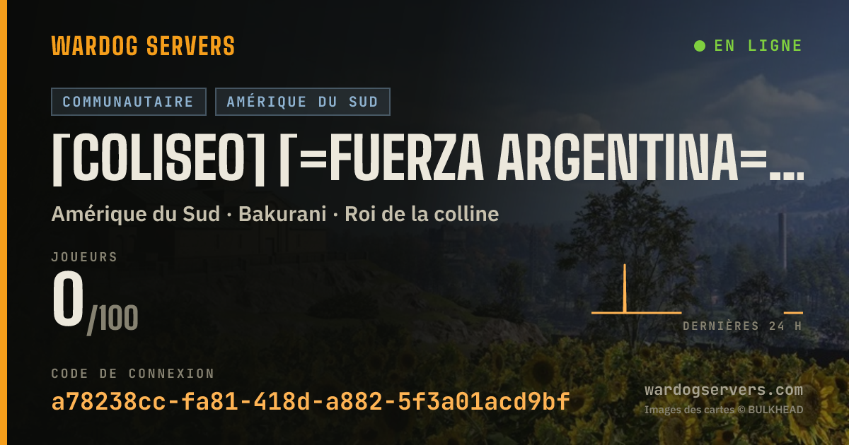 Bannière d’état en direct de [COLISEO] [=FUERZA ARGENTINA=][Zona Sur][sW]