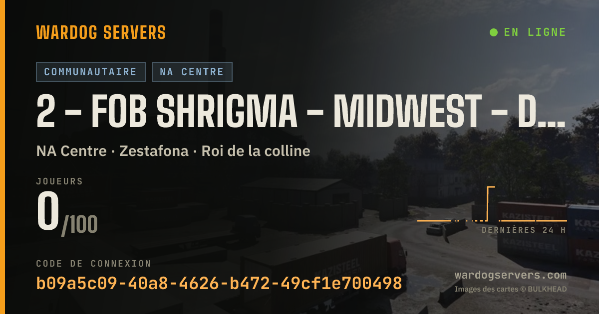 Bannière d’état en direct de 2 - FOB SHRIGMA - MIDWEST - discord.gg/shrigma