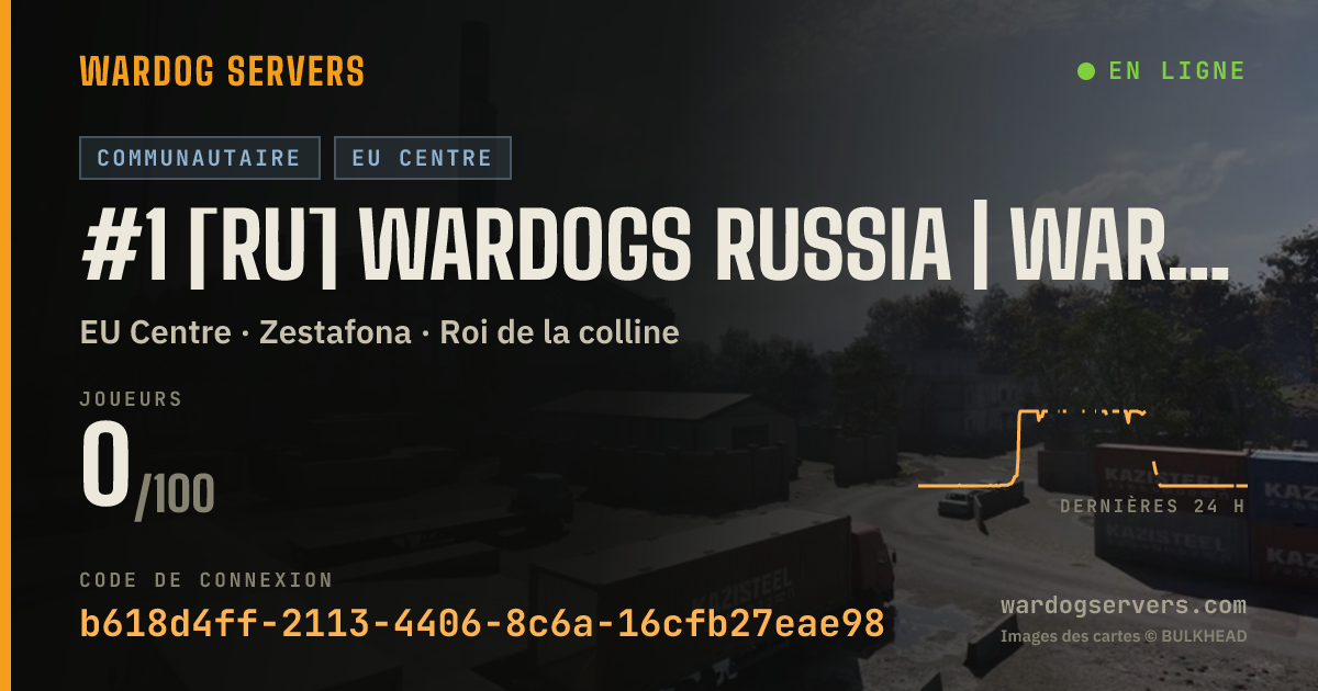 Bannière d’état en direct de #1 [RU] WARDOGS RUSSIA | wardogs.su
