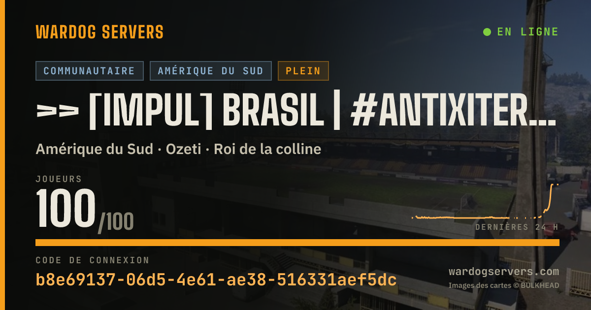 Bannière d’état en direct de >> [IMPUL] BRASIL | #ANTIXITER ON | RECRUTANDO impul.dev <<