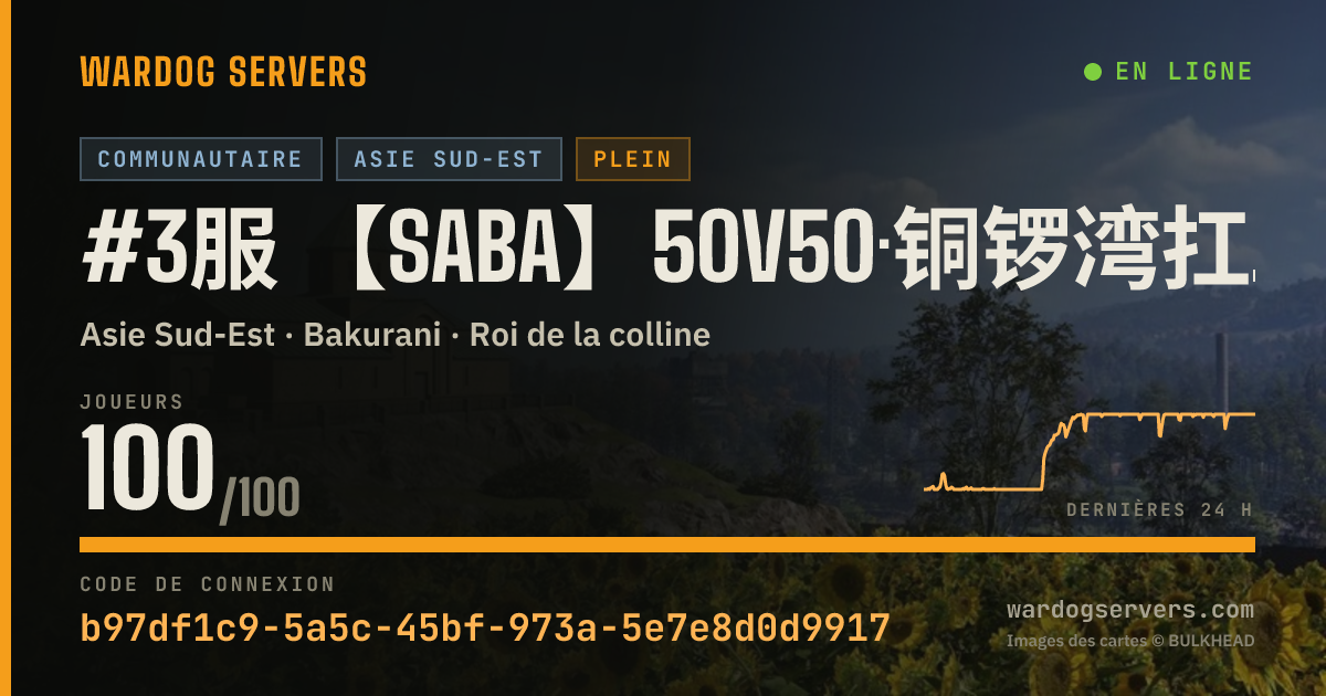 Bannière d’état en direct de #3服 【SABA】50V50·铜锣湾扛把子·近战·Gang Brawl