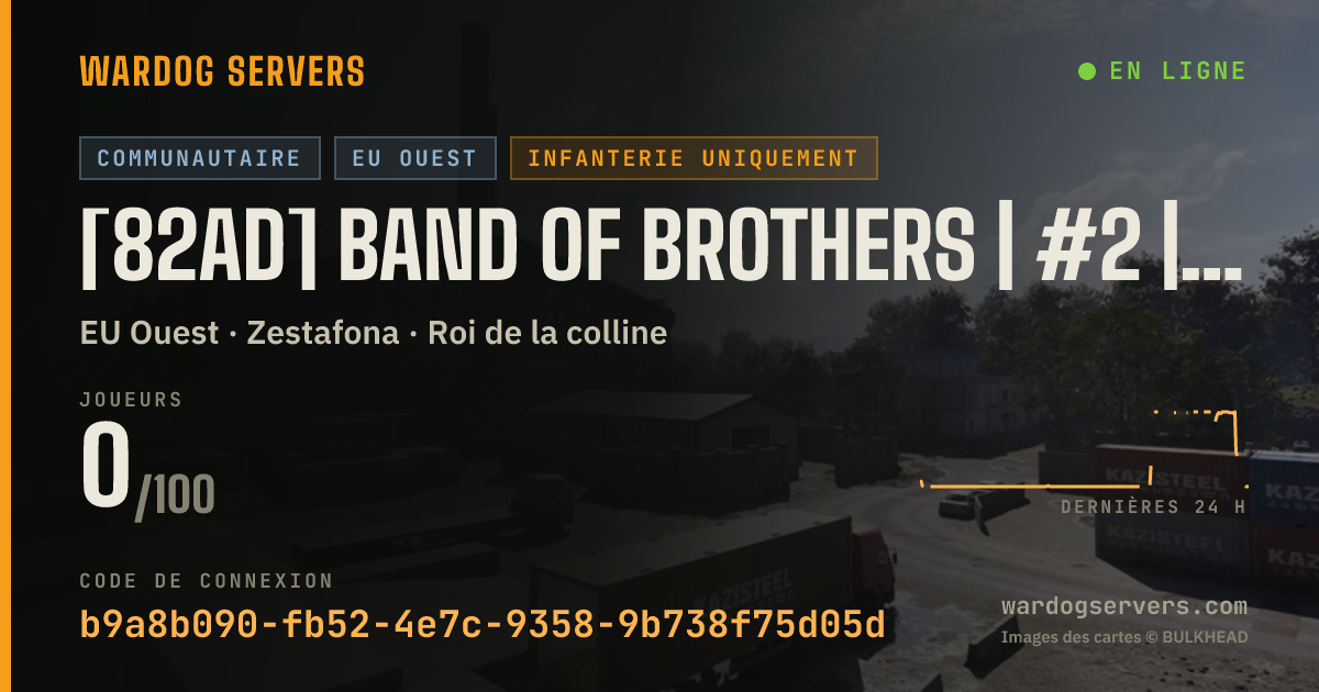 Bannière d’état en direct de [82AD] Band of Brothers | #2 | [GL BANNED] discord.gg/82nd