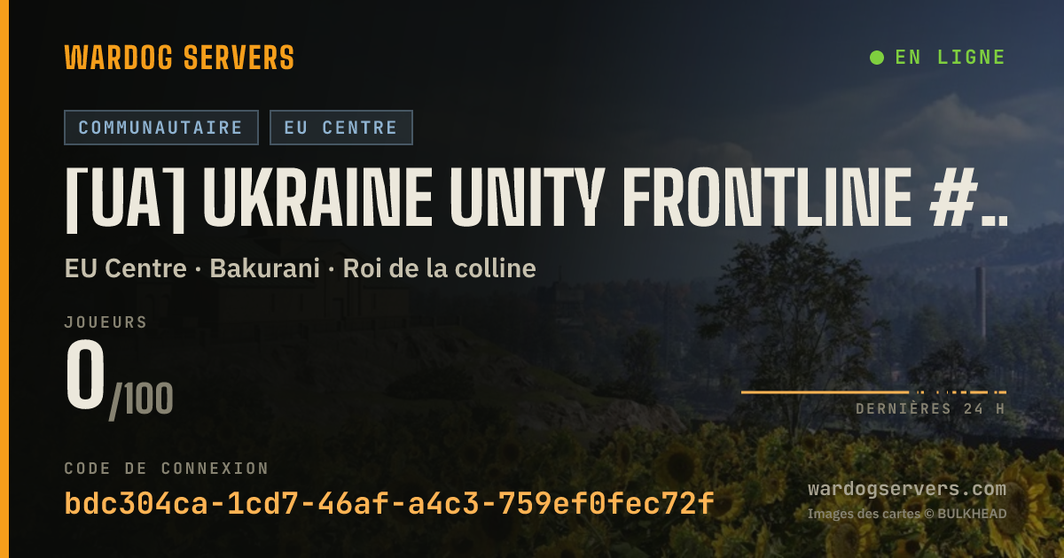 Bannière d’état en direct de [UA] Ukraine Unity Frontline #1 discord.gg/uuf