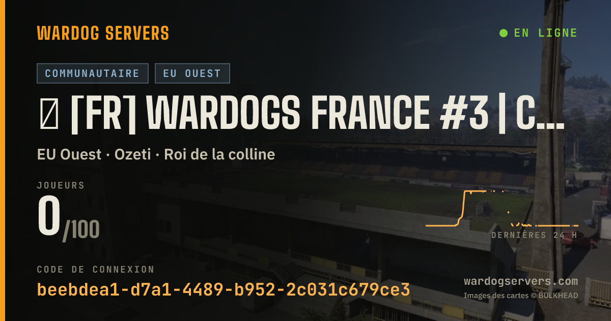 Bannière d’état en direct de ⁂ [FR] WARDOGS FRANCE #3 | CLASSIQUE [WDFR]