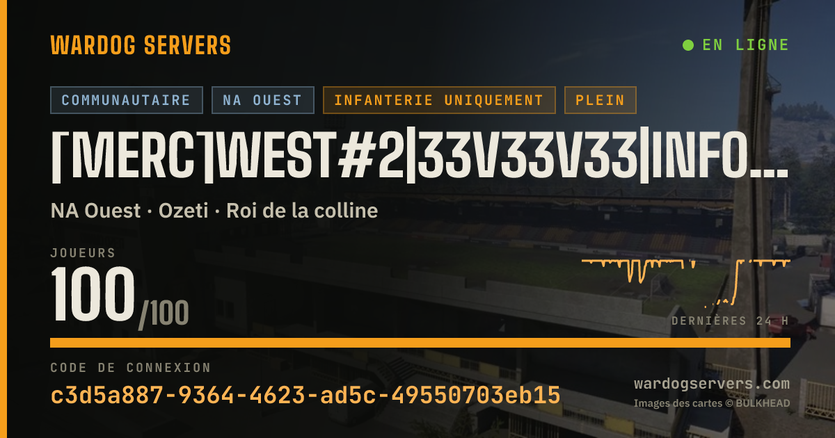 Bannière d’état en direct de [Merc]West#2|33v33v33|InfOnly|Discord.gg/m3rc