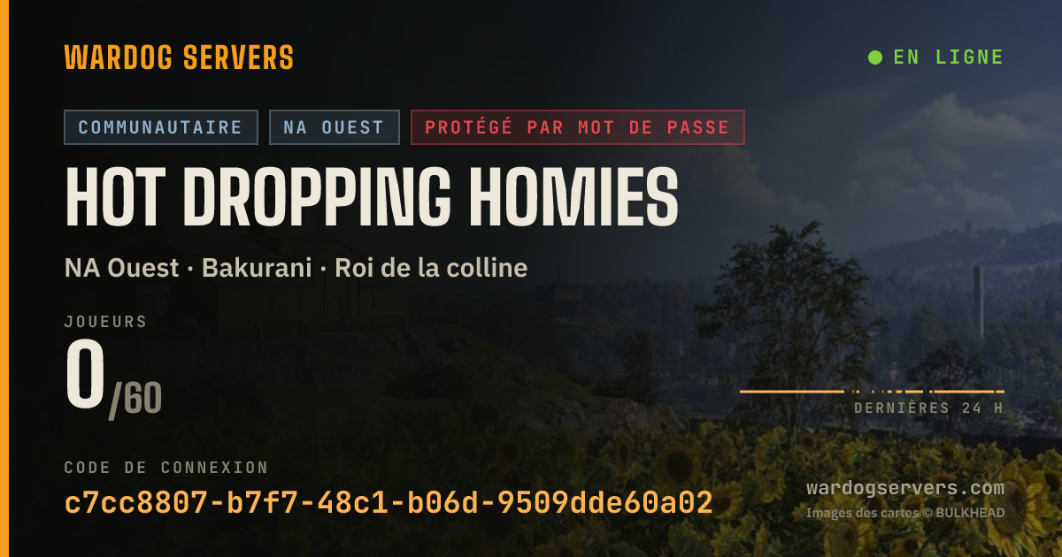 Bannière d’état en direct de Hot Dropping Homies
