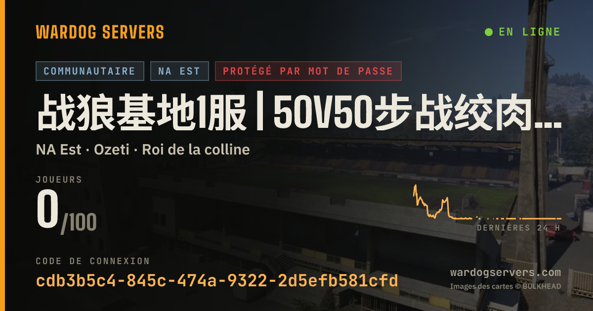 Bannière d’état en direct de 战狼基地1服 | 50v50步战绞肉 | q群1128288722