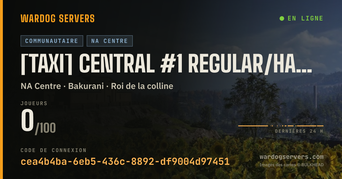 Bannière d’état en direct de [TAXI] CENTRAL #1 REGULAR/HARDCORE MIX