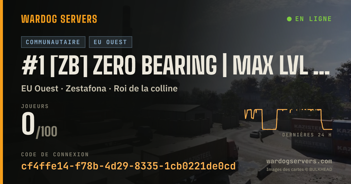 Bannière d’état en direct de #1 [ZB] Zero Bearing | Max Lvl 30 | [EU/UK]