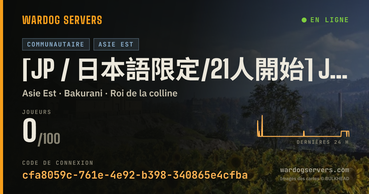 Bannière d’état en direct de [JP / 日本語限定/21人開始] JPN KURO-NEKO FIELD