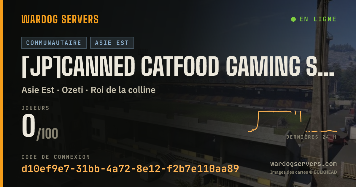Bannière d’état en direct de [JP]Canned Catfood Gaming Server[日本]