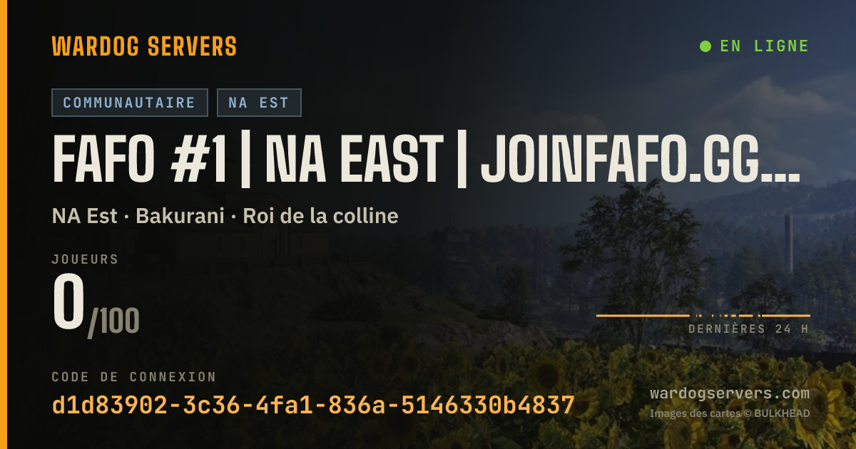 Bannière d’état en direct de FAFO #1 | NA EAST | joinfafo.gg/discord