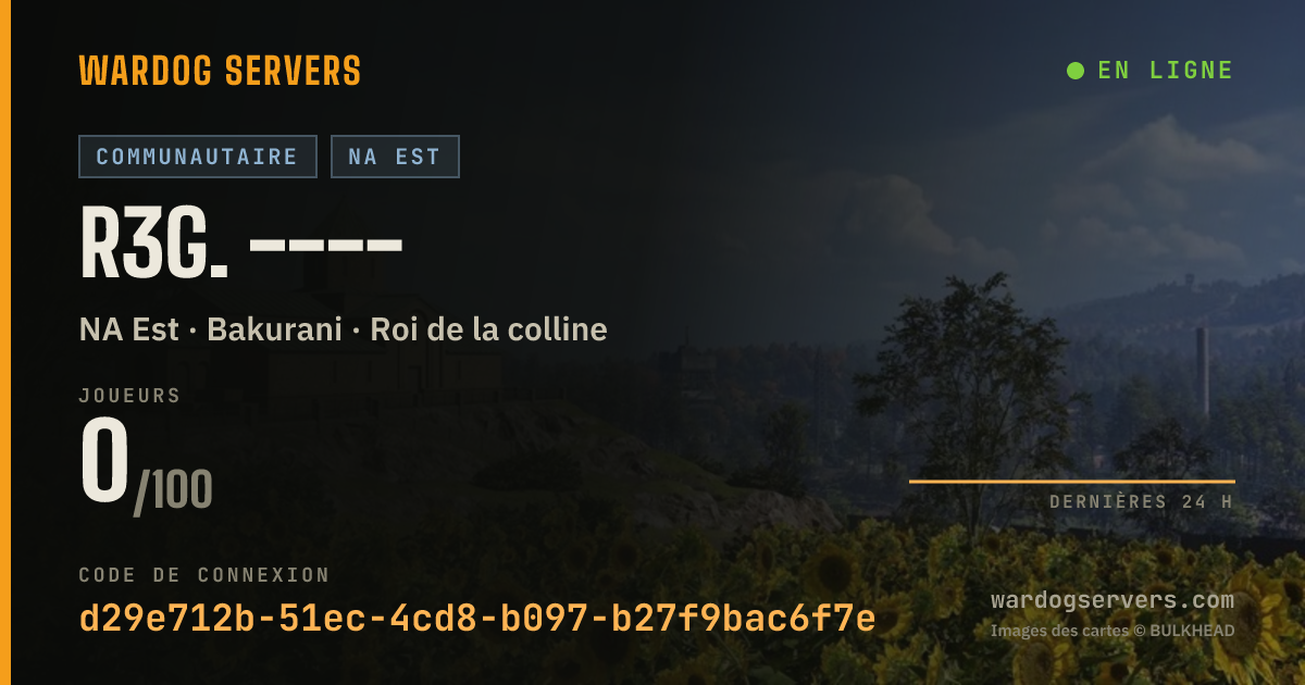 Bannière d’état en direct de r3G. ----