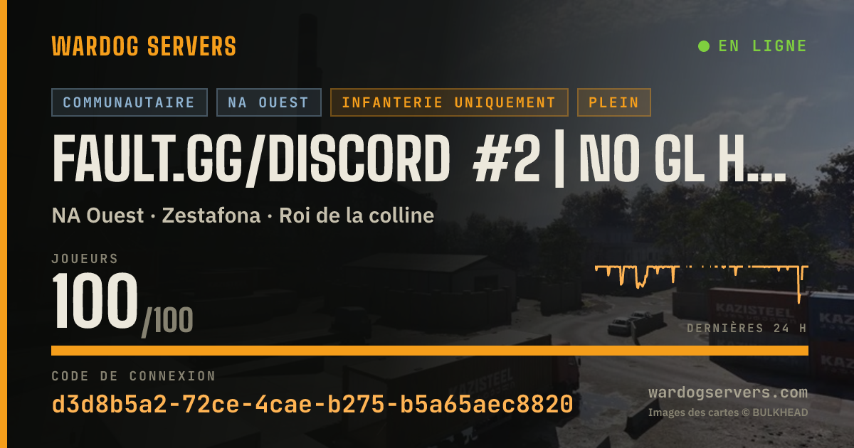 Bannière d’état en direct de FAULT.gg/Discord #2 | No GL Heli | 63·41·16