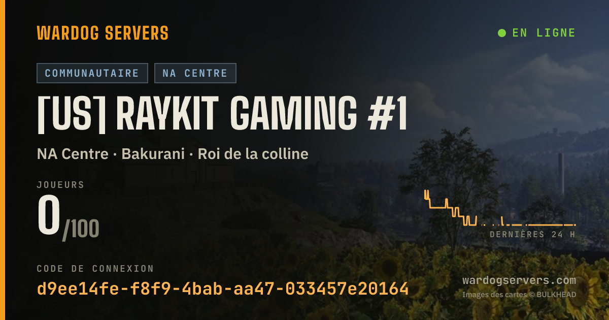 Bannière d’état en direct de [US] RayKit Gaming #1