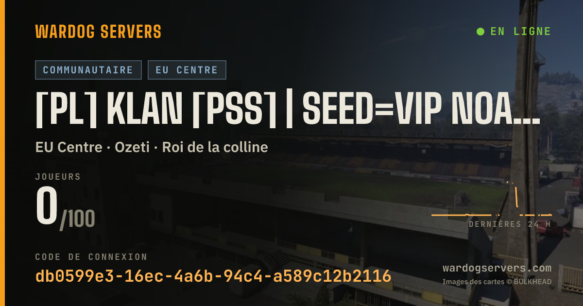 Bannière d’état en direct de [PL] KLAN [PSS] | SEED=VIP NOATK HELI | discord.gg/ZyzmSwDdDs |