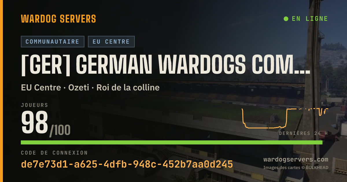 Bannière d’état en direct de [GER] German Wardogs Community | 1 | discord.gg/gwd