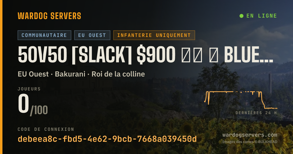 Bannière d’état en direct de 50v50 [SLACK] $900 ⒽⓏ ★ BLUE🆅🆂GREEN ★ RAIN