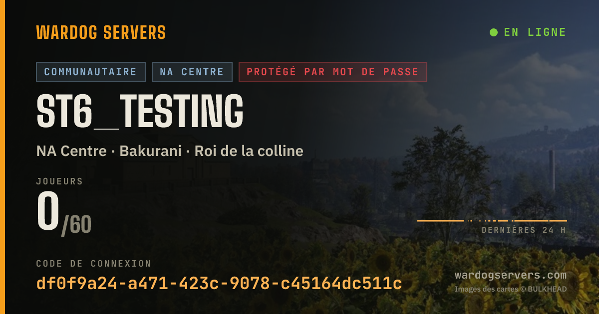 Bannière d’état en direct de st6_testing
