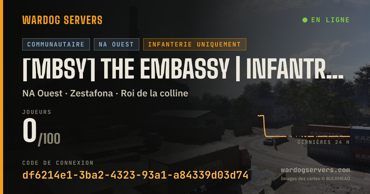 Bannière d’état en direct de [MBSY] The Embassy | INFANTRY ONLY