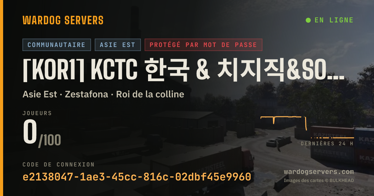 Bannière d’état en direct de [KOR1] KCTC 한국 & 치지직&SOOP & PW : KCTC 디코 / 문의 : crazy_food