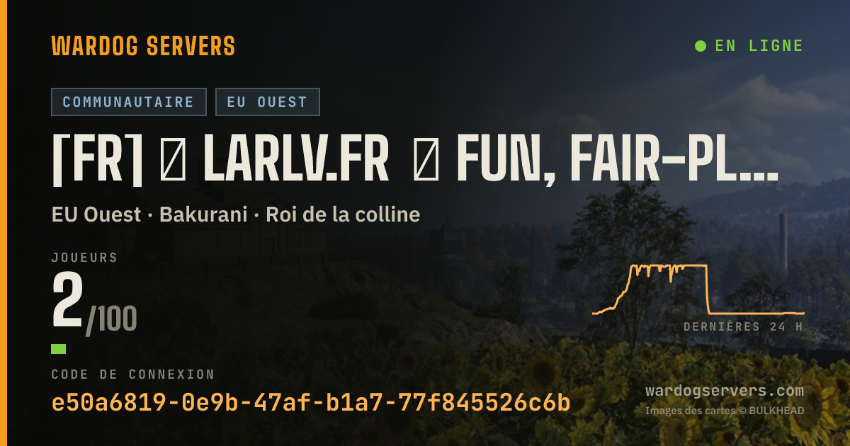 Bannière d’état en direct de [FR] ★ larlv.fr ★ Fun, Fair-play, Stats ★ france teamplay 7e