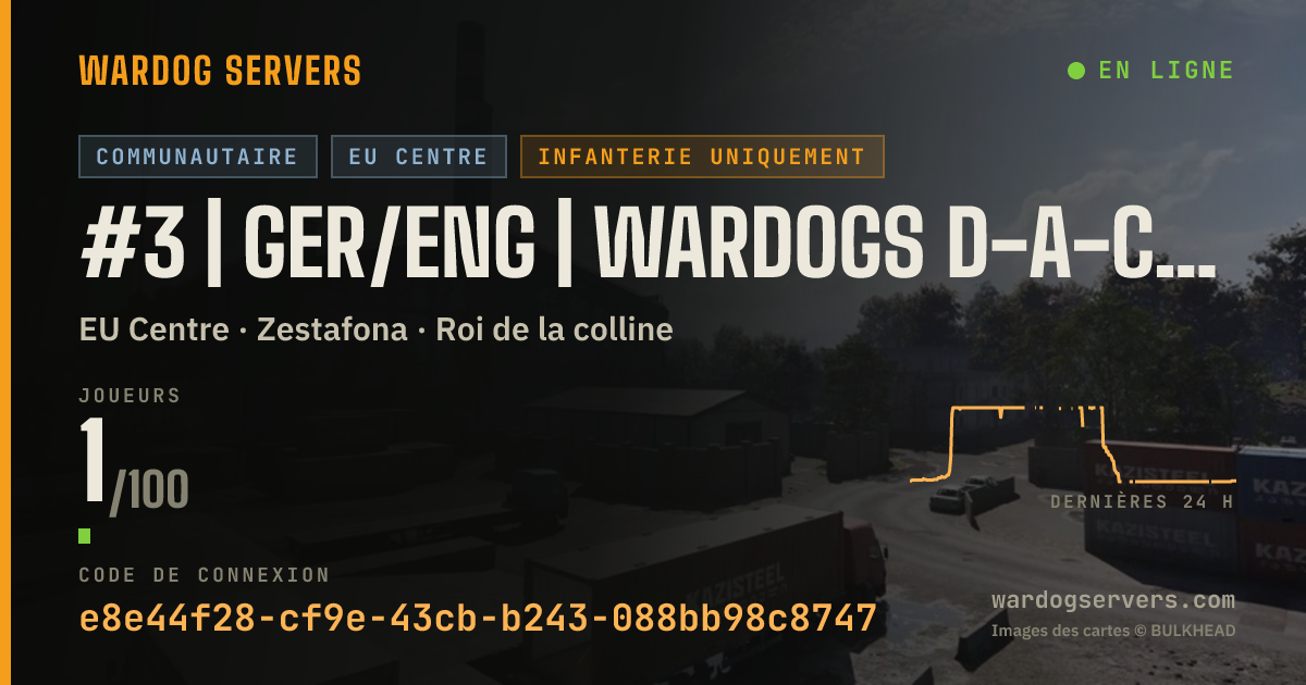 Bannière d’état en direct de #3 | GER/ENG | WARDOGS D-A-CH | Infantry Only